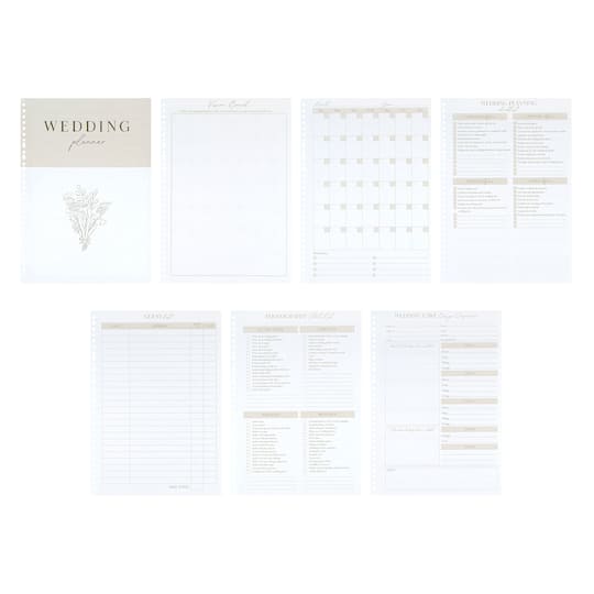 8.2" x 11.6" A4 Wedding Planner Fill Paper, 50 Sheets by Recollections™